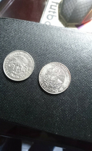 2 Monedas De Colección De Cincuenta Centavos Cuauhtémoc 