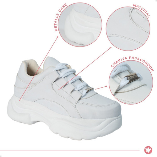 Imagen 8 de 10 de Zapatillas Moda Mujer Con Plataforma Sneakers Indra Varsovia