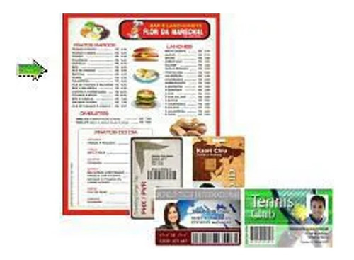 Imagem 7 de 7 de Placa De Pvc Imprimivel Para Crachá , Cartão , Cardápio 50un