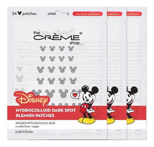 Parches Para Acné The Creme Mickey Mouse 72 Piezas