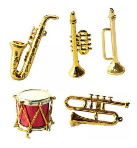 Mini Juguetes De Instrumentos Musicales En 4 Piezas