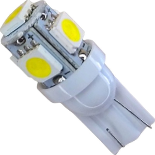 Par De Lâmpada Pingão Led Super Branco 5 Leds 12v