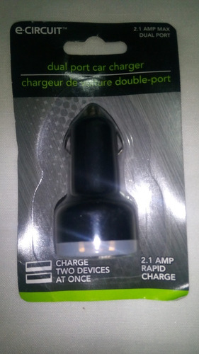 Oferta Cargador Carro Usb Doble Puerto 2.1 Amp Carga Rapida