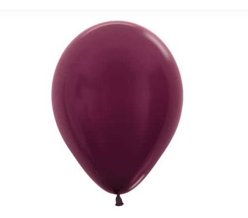 Globos R-12 Metal Vinotinto X 50 - Sempertex 