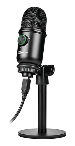 Micrófono Condenser Melon Xpro30 Cardioide Usb Reduce Ruidos Color Xpro30 Negro