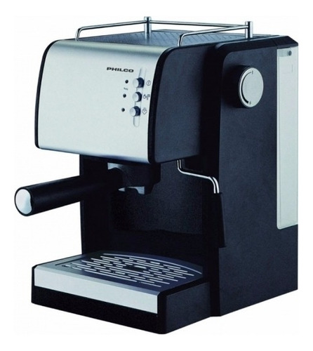 Cafetera Philco CAPH50EXP automática negra y plateada expreso 220V