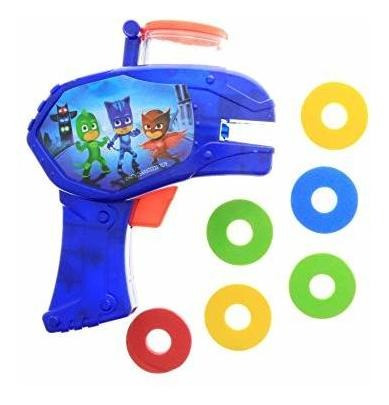 Máscaras Del Pj Pjmasks Espuma Disc Launcher, Azul, Rojo, Am