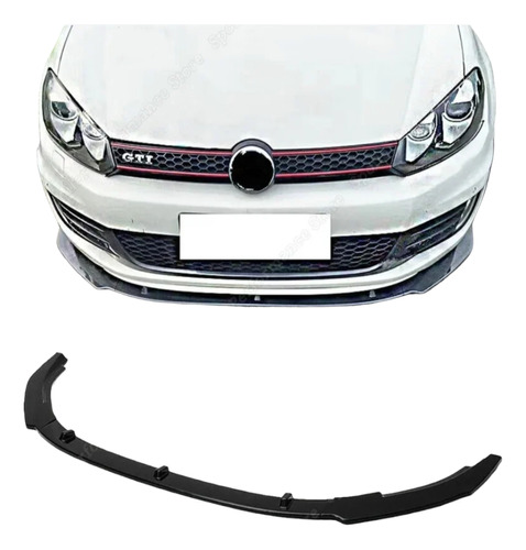 Lip Delantero Golf Mk6 Gti 2011 - 2013 Negro Brillante