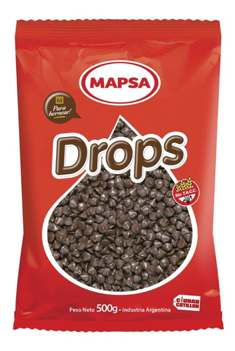 Mini Gotas Drops Chocolate Horno Mapsa X 500g -cc