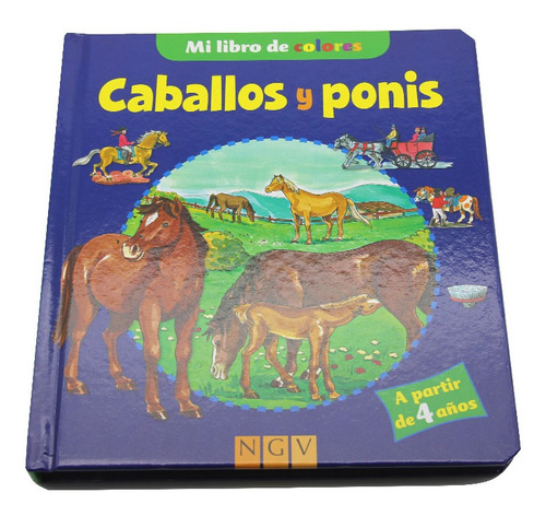 Libro Ilustrado Con Actividades De Ponys Y Caballos Infantil