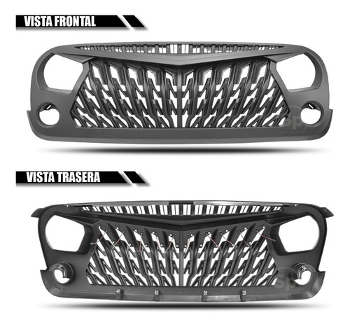 Parrilla Enojada Jeep Wrangler Jk 2007-2017 Frente C/led