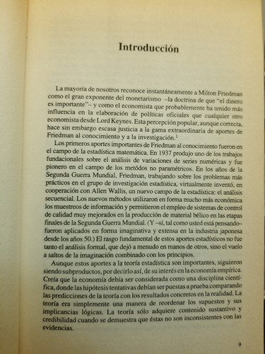 A7 Milton Friedman, La Economía Monetarista (Usado)