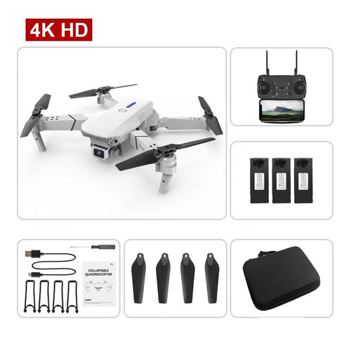 Mini Drones Con 4k Camara Baratos E525/e88 Pro +3 Bateria