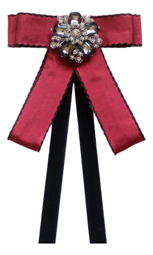 Broche De Cinta De Pajarita, Alinate De La Corbata Del Rojo