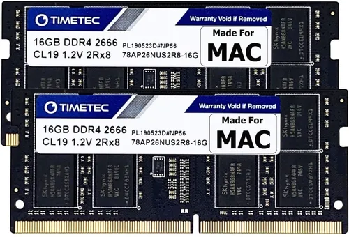 Memoria Ram Para Mac Timetec 32gb Ddr4 2666mhz (2x16gb)