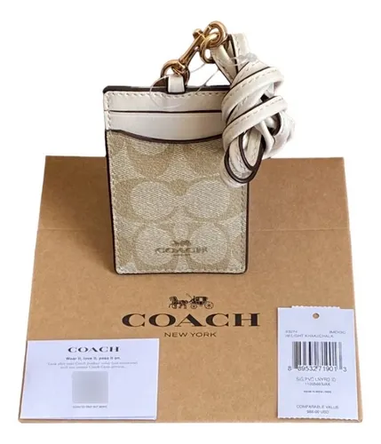 Porta tarjetas coach sale