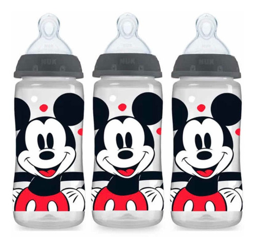 Nuk Biberones Flujo Suave Disney Mickey Mouse Anticolico 3pz