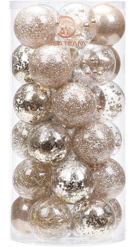 Adornos De Navidad Set De Bolas Champagne (pack De 30, 60mm)