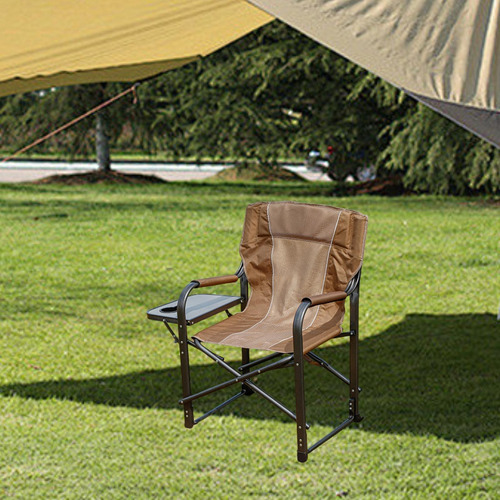 Silla De Director Para Acampar Con Mesa Auxiliar, Silla