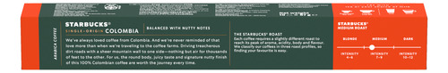 Café Starbucks® By Nespresso® Single-origin Colombia 57g