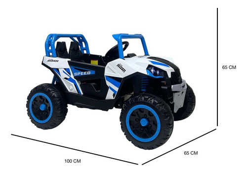 Carro Montable Eléctrico Razer Para Niños,control Azul (Usado)