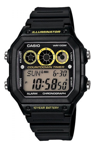 Reloj Para Hombre Casio Ae-1300wh-1av Negro