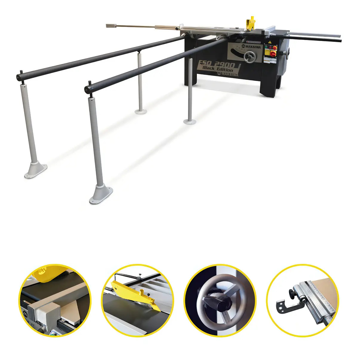 Esquadrejadeira 2900mm Eixo Inclinavel 3cv Maksiwa