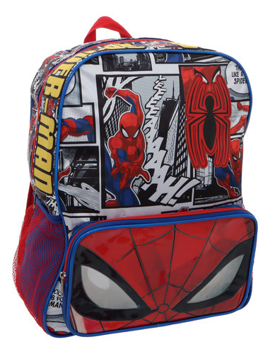 Ruz Mochila Escolar Moda Casual Marvel Spider Man Niño 87167 Color Marino Diseño de la tela No aplica