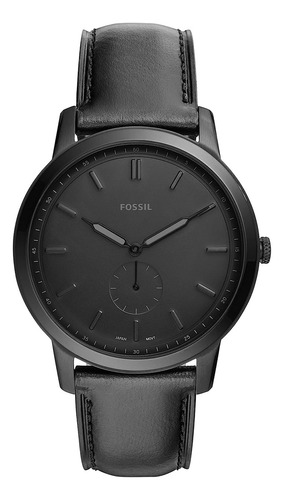 Reloj Fossil Fs5447 Fossil Fs5447 De Hombres Minimalista Color de la correa Negro Color del bisel Negro Color del fondo Negro