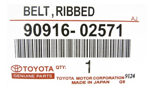 Correa Unica Toyota Fortunner 4runner Hilux 2.7 Original