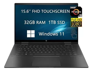 Hp Envy X360 15 Fhd 2 En 1, Portátil Con Pantalla Táctil, Ac