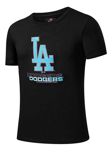 Camiseta Los Angeles Dodgers Hombre Mlbts522202-blk1 Negro