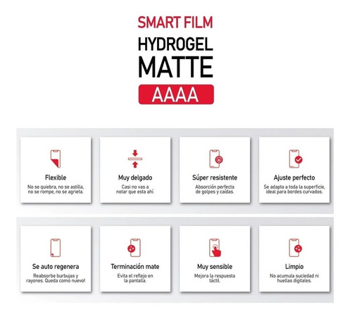 Imagen 6 de 10 de Film Hydrogel Slim Mate Protector Pantalla Para Samsung