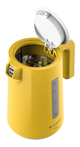 Imagem 4 de 6 de Chaleira Elétrica Cadence Thermo One Colors 220v Amarela