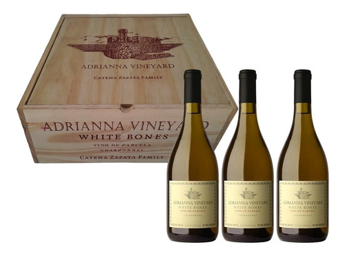 Vino Adrianna Vineyard White Bones 2017 Chardonnay Caja X 3u