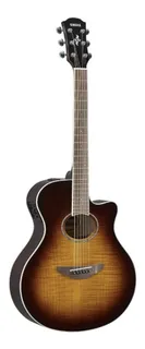 Guitarra Electroacustica Yamaha Sombreado Apx600fm-tbs Promo Color Marrón tabaco Orientación de la mano Derecha