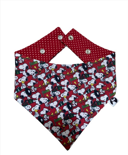 Bandanas Navideña Para Perros Snoopy Rojo S