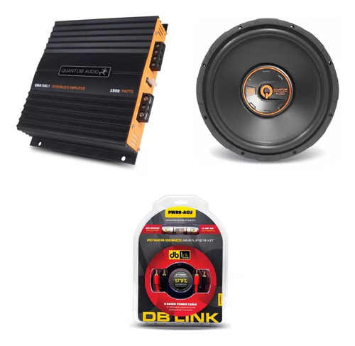 Paquete Subwoofer Qw1000/12s4+kit Instalación+amplificador