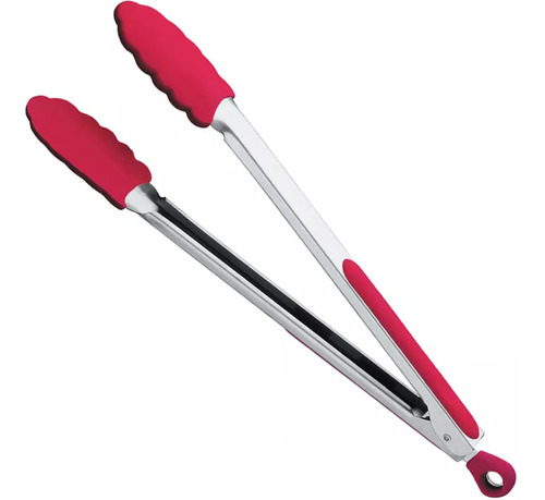 Pegador De Silicone Brinox Utensilio De Cozinha Inox Pegador Cor Vermelho