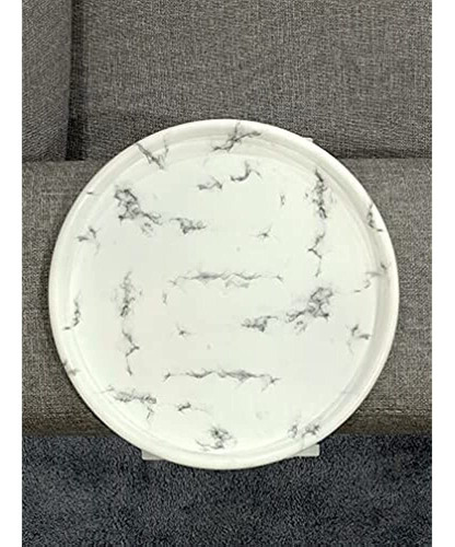 Mesa Con Clip Para Brazo De Sofá Con Estampado De Mármol, Me