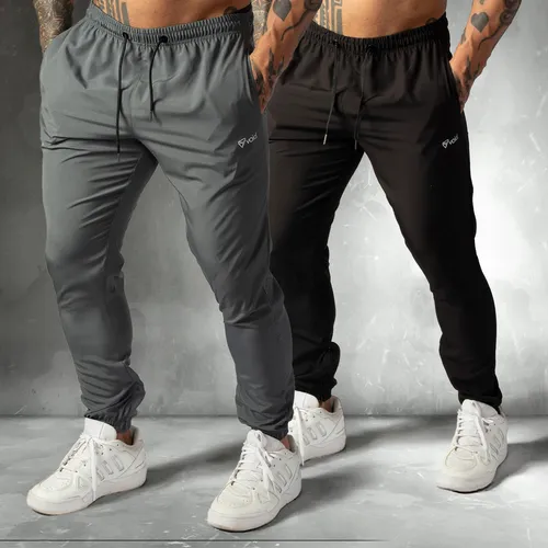 Kit 2 Calças Jogger Tactel Com Elastano Impulse