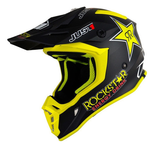 Casco Moto Just 1 Rockstar J38 Just1 Motocross Enduro Ride ®