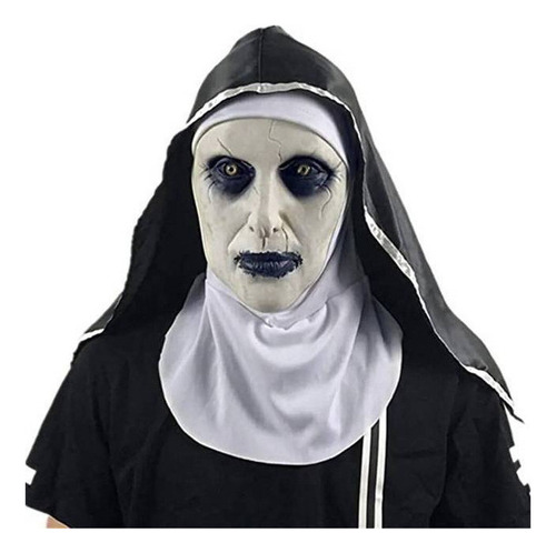 Máscara Monja Terror Capucha Cosplay Carnaval De Halloween