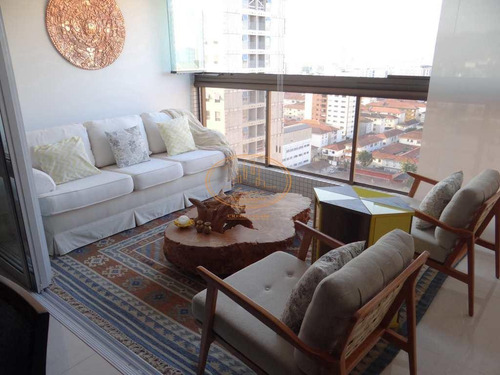 Apartamento Com 3 Dormitório(s) Localizado(a) No Bairro Embaré Em Santos / Santos - 6691