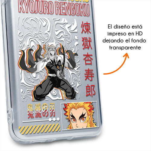 Funda Para Zte Demon Slayer Kyojuro Rengoku Case Anime