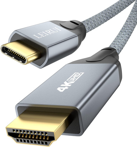 Cable Leirui Usb C A Hdmi 4k 60 Hz 10 Pies Thunderbolt A Hdm