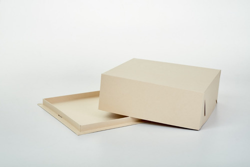 Imagen 2 de 4 de Caja Base Bandeja + Tapa 26 X 26 X 8 Cm (x50 U.) Tortas Tartas Postres Semifrios - Bauletto