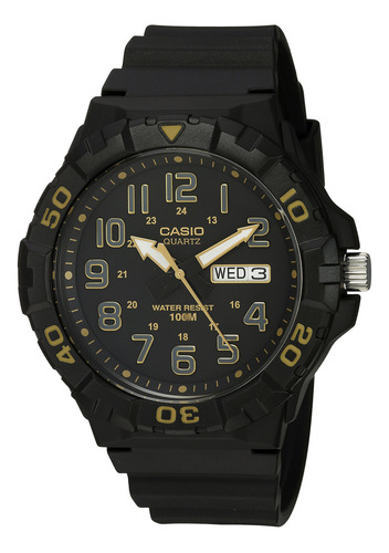 Reloj De Resina Casio Diver Style Hombre Negro Mrw 210h 1a