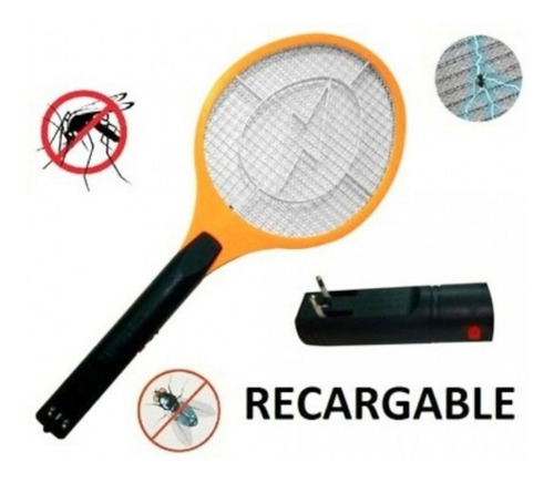 Imagen 3 de 3 de Raqueta Mata Zancudos Moscas Mosquitos Electrica Recargable