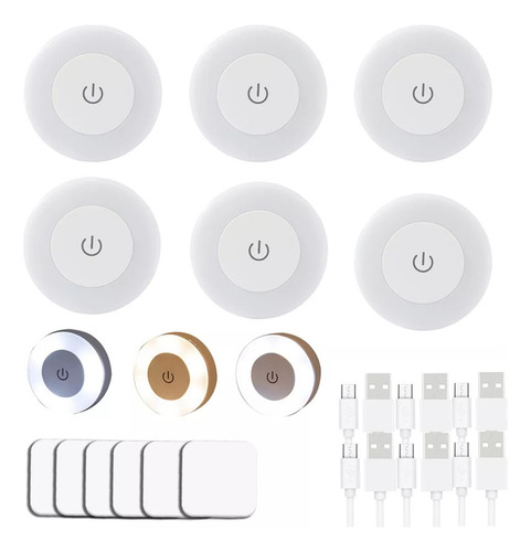 N Lámpara De Pared Con Luz Nocturna, Focos Led, Recargable